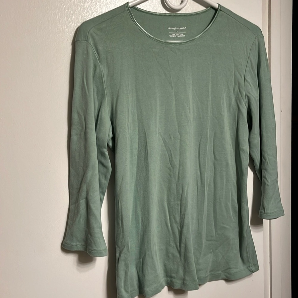 Size large 3/4 sleeve top